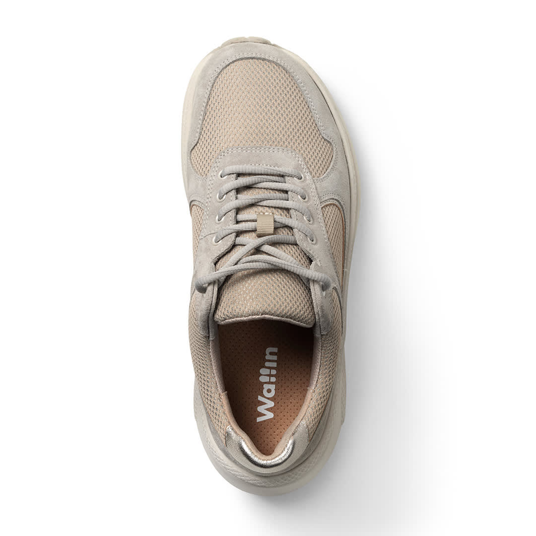 ANNA - MOVER LACE MESH/SUEDE BEIGE