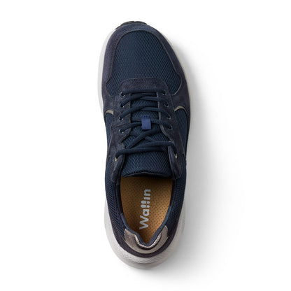 ANNA- MOVER LACE MESH/SUEDE NAVY