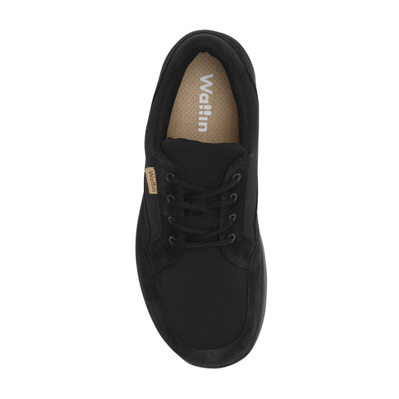 AMY - FLEX LACE MESH/SUEDE BLACK - 1101-1101 - Wallin Shoes