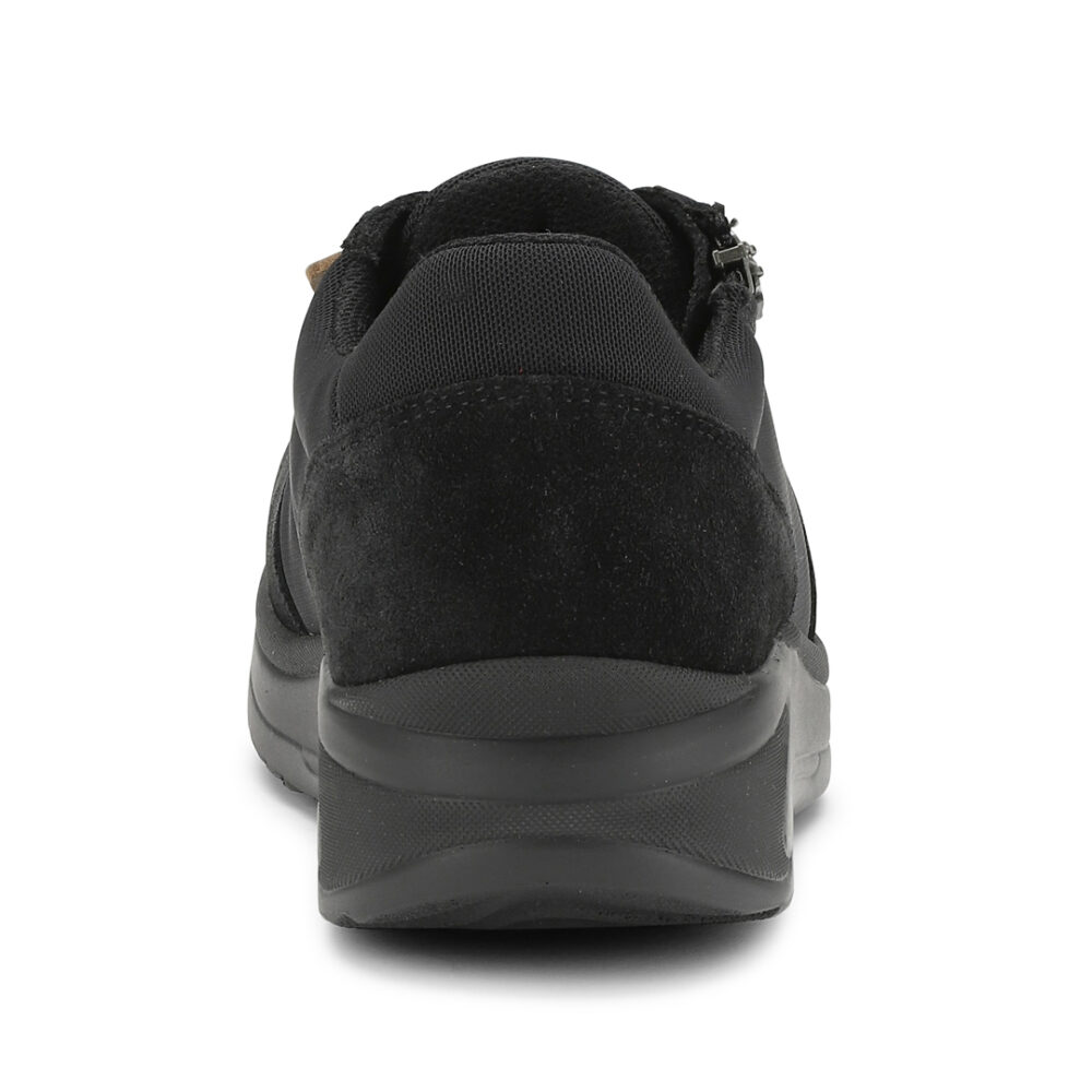 LIS - FLEX ZIPPER MESH/SUEDE BLACK - 1103-1101 - Wallin Shoes